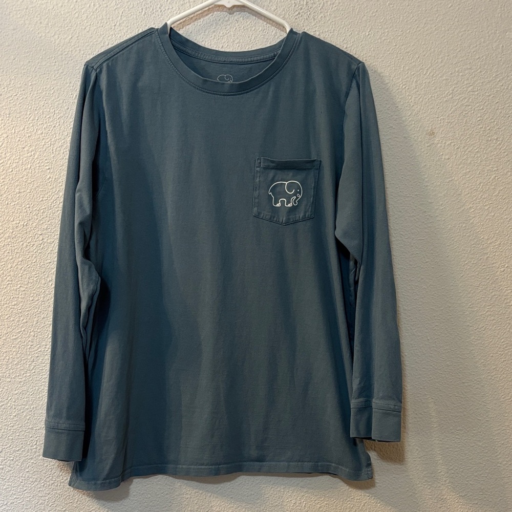 Ivory Ella Teal Long Sleeve Shirt